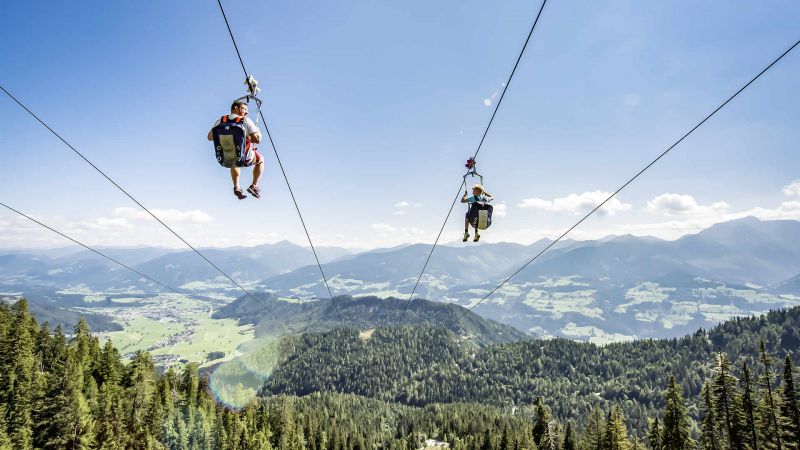 Hochseilbahn in der Nähe vom ROBINSON Club Amade